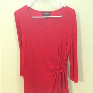 Liz Claiborne long sleeve red shirt